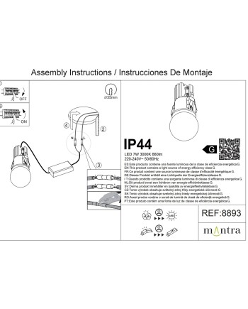 BEAD * SPOT LED 7W IP44 3000K